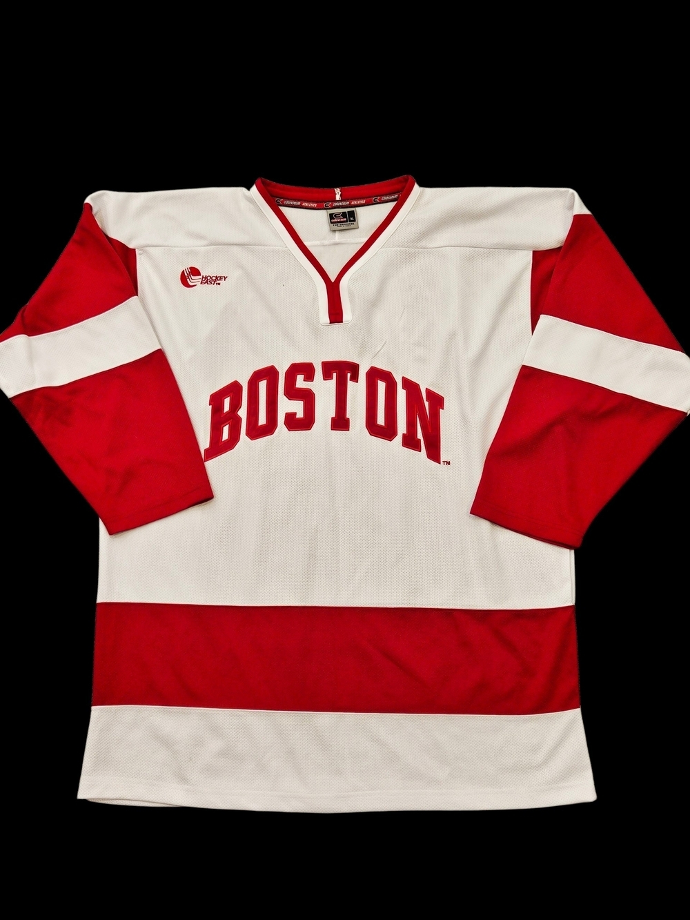 Boston University BU Terriers Mens Hockey Hockey East White Jersey XL